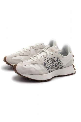 Baskets en nubuk & tissu beige NEW BALANCE | Marine