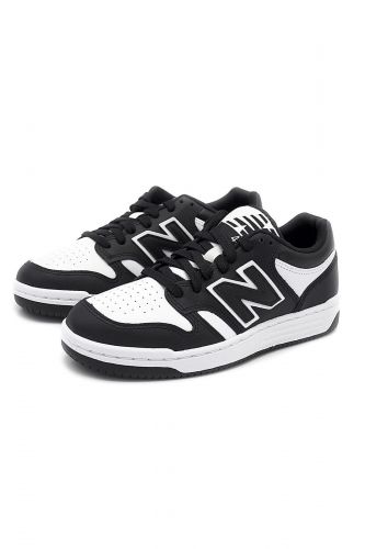 New Balance basket bas Noir/blanc unisex (semelle plate bicolore - BB480LBA noir & blanc) - Marine | Much more than shoes