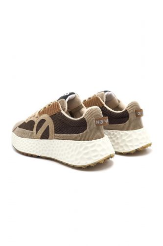 Baskets en velours côtelés cappucino NO NAME | Marine