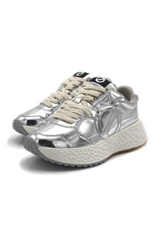 Baskets en cuir silver NO NAME | Marine