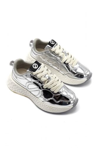 Baskets en cuir silver NO NAME | Marine