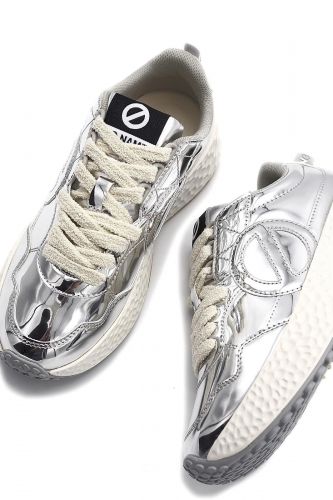 Baskets en cuir silver NO NAME | Marine