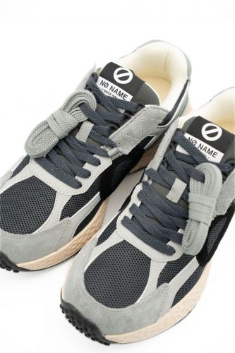 No Name basket bas Gris hommes (semelle runner grey black Hommes - CARTER 2 argent gris noir) - Marine | Much more than shoes