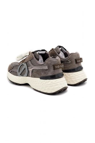 Sneaker grise à glitter et grosse semelle NO NAME | Marine