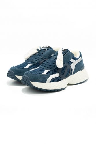 No Name basket bas Bleu hommes (semelle runner navy silver Hommes - CARTER 2 argent bleu marine) - Marine | Much more than shoes