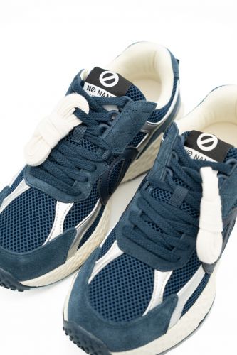 No Name basket bas Bleu hommes (semelle runner navy silver Hommes - CARTER 2 argent bleu marine) - Marine | Much more than shoes