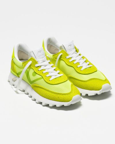 Nomad Society basket bas Jaune femmes (fluo jaune unie - WS100 jaune fluo) - Marine | Much more than shoes