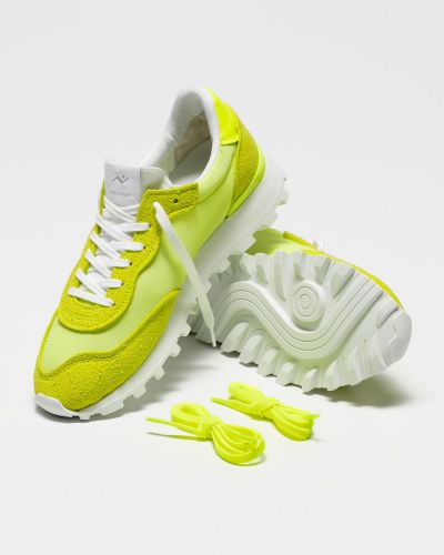 Nomad Society basket bas Jaune femmes (fluo jaune unie - WS100 jaune fluo) - Marine | Much more than shoes