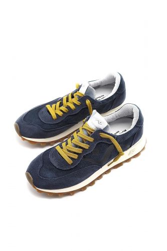 Nomad Society basket bas Bleu hommes (sneaker hyper souple indigo & bleu - MS110 bleu & indigo) - Marine | Much more than shoes