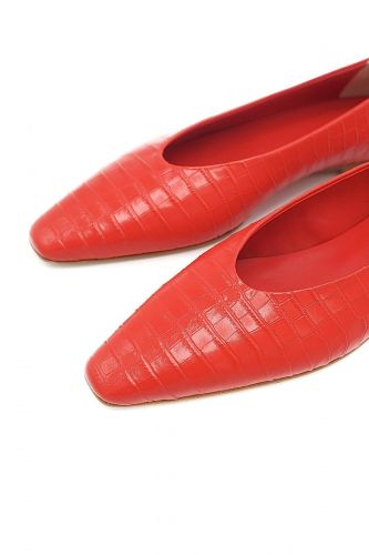 Ballerine pointue rouge ODARE | Marine