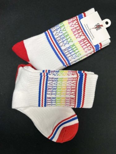 Chaussettes hautes blanches ONE TEE | Marine