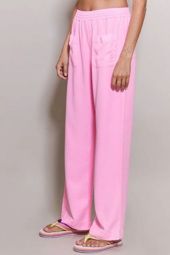 Pantalon fluide rose ONE TEE | Marine
