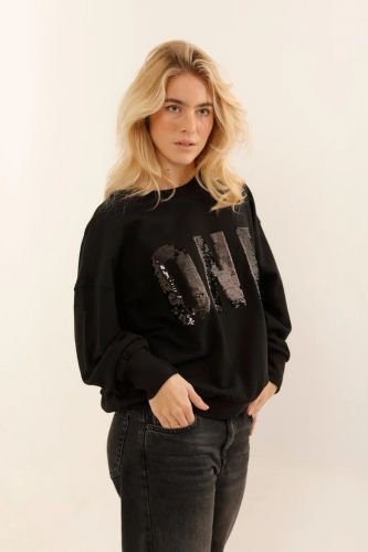 Sweat noir avec logo 