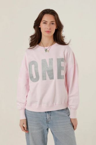 One Tee sweat  Rose femmes (Sweat ONE - ALAN Sweat rose ONE) - Marine | Much more than shoes