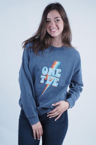 One Tee sweat  Bleu femmes (sweat - AVA sweat 60 navy) - Marine | Much more than shoes