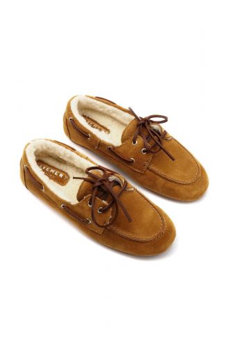 Boat shoes fourrées camel PAVEMENT | MARINE Auvelais