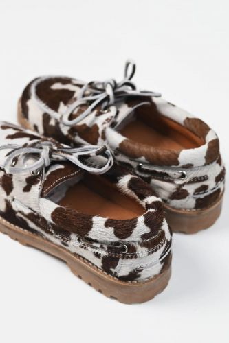 Boat shoe imprimé vache PAVEMENT | Marine