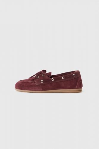 Boat shoes en nubuk bordeaux PAVEMENT | Marine