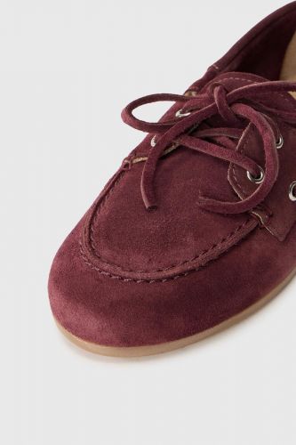 Boat shoes en nubuk bordeaux PAVEMENT | Marine