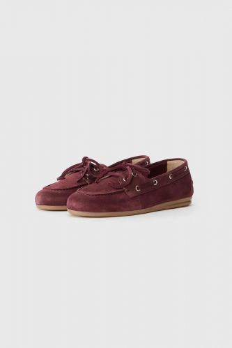 Boat shoes en nubuk bordeaux PAVEMENT | Marine