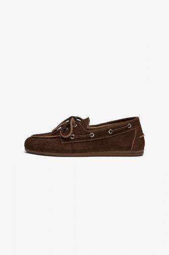 Boat shoes en nubuk brun PAVEMENT | Marine