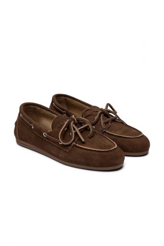 Boat shoes en nubuk brun PAVEMENT | Marine