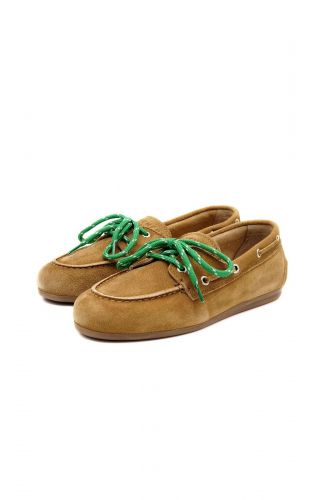 Boatshoes à lacets verts PAVEMENT | Marine