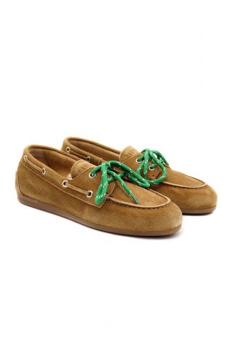 Boatshoes à lacets verts PAVEMENT | Marine