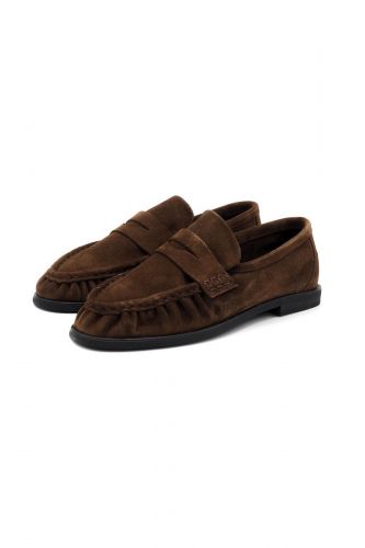 Mocassins froncés brun PAVEMENT | MARINE Auvelais
