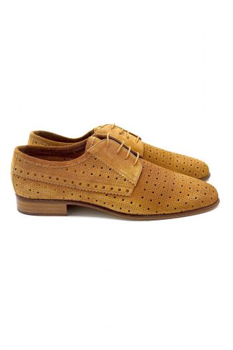 Pertini molière Naturel femmes (Pert-Derby - 16728 Derby perfo camel) - Marine | Much more than shoes