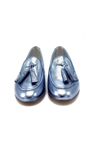 Pertini mocassin Bleu femmes (Pert-Weston floches - 17117 Weston métalisé bleu) - Marine | Much more than shoes