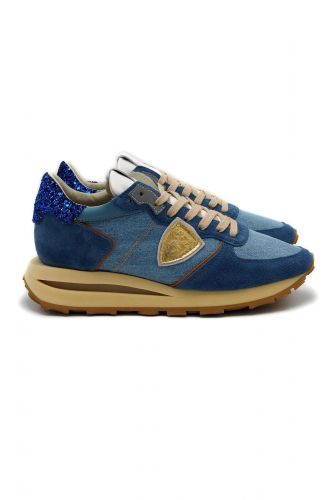 Philippe Model basket bas Bleu