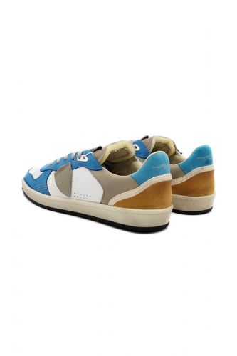 Philippe Model basket bas Blanc hommes (Basket sportif basse  - PIGALLE VP02 blanc/bleuvif) - Marine | Much more than shoes