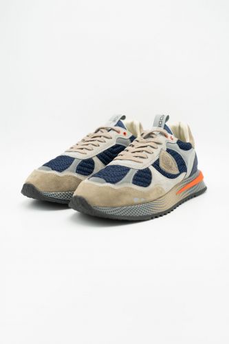 Baskets basses en nubuk bleu et gris PHILIPPE MODEL | Marine