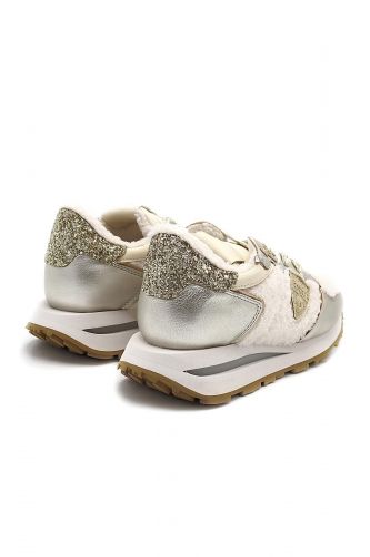 Baskets argenté et teddy rose PHILIPPE MODEL | Marine