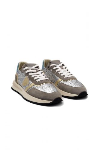 Baskets glitters bleu et argent PHILIPPE MODEL | Marine