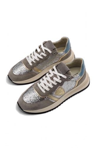 Baskets glitters bleu et argent PHILIPPE MODEL | Marine