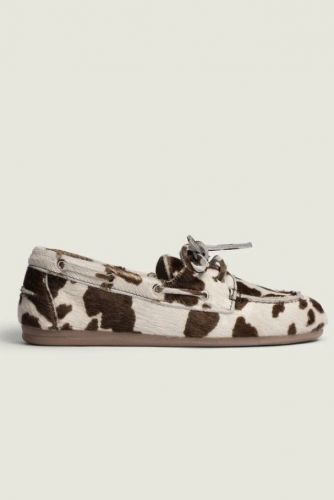 Boatloafer motifs vache POSA | Marine