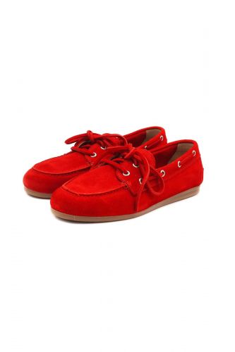 Boatshoes rouge vif POSA | Marine
