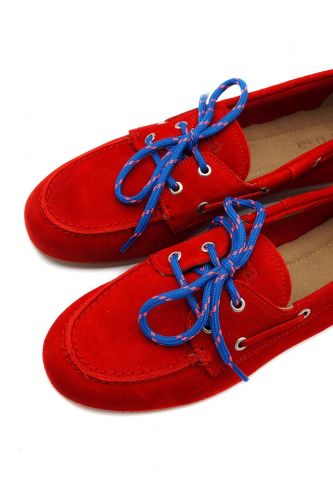Boatshoes rouge vif POSA | Marine
