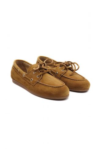 Posa mocassin Camel femmes (boatloafer unie - BOATLOAFER BRUSHED camel) - Marine | Much more than shoes