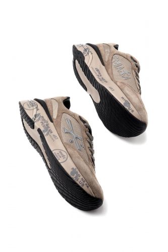 Basket bas MOERUN en nubuck et toile beige PREMIATA | MARINE AUvelais 