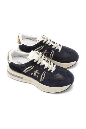 Premiata basket bas Bleu femmes (Bleu perles oeil  - CASSIE 7000) - Marine | Much more than shoes