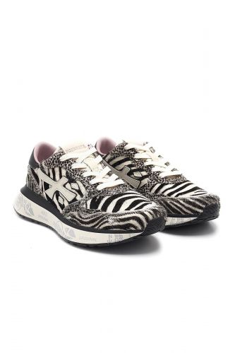 Baskets bas zebré PREMIATA | Marine