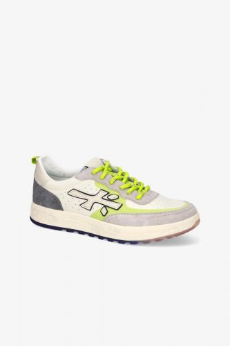 Premiata basket bas Blanc hommes (hyper confort blanc lacet jaune - NOUS 7220 blanc/jaune) - Marine | Much more than shoes