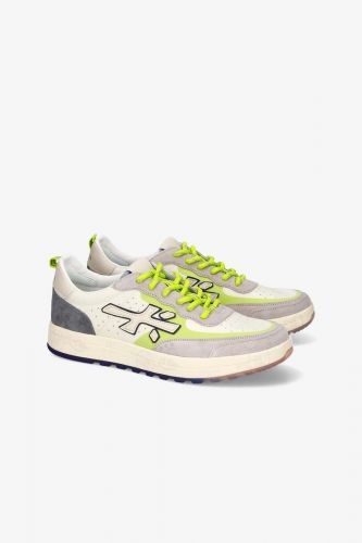 Premiata basket bas Blanc hommes (hyper confort blanc lacet jaune - NOUS 7220 blanc/jaune) - Marine | Much more than shoes