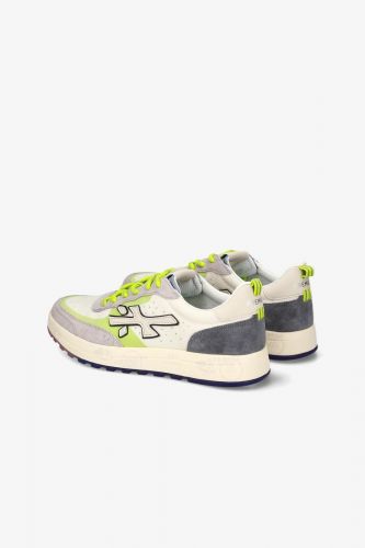 Premiata basket bas Blanc hommes (hyper confort blanc lacet jaune - NOUS 7220 blanc/jaune) - Marine | Much more than shoes