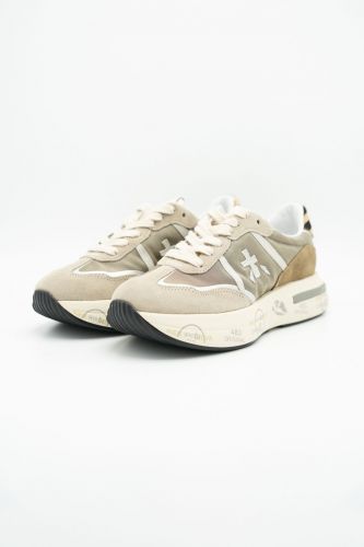 Baskets gris et camel PREMIATA | Marine