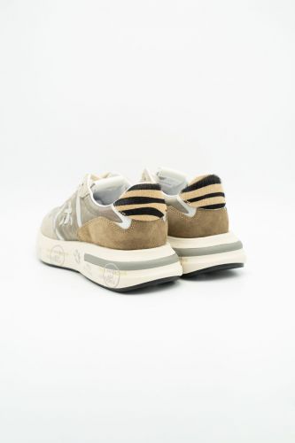 Baskets gris et camel PREMIATA | Marine