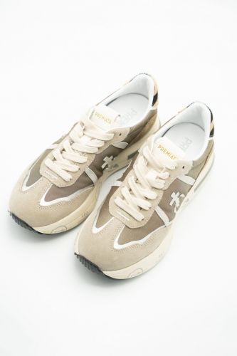 Baskets gris et camel PREMIATA | Marine